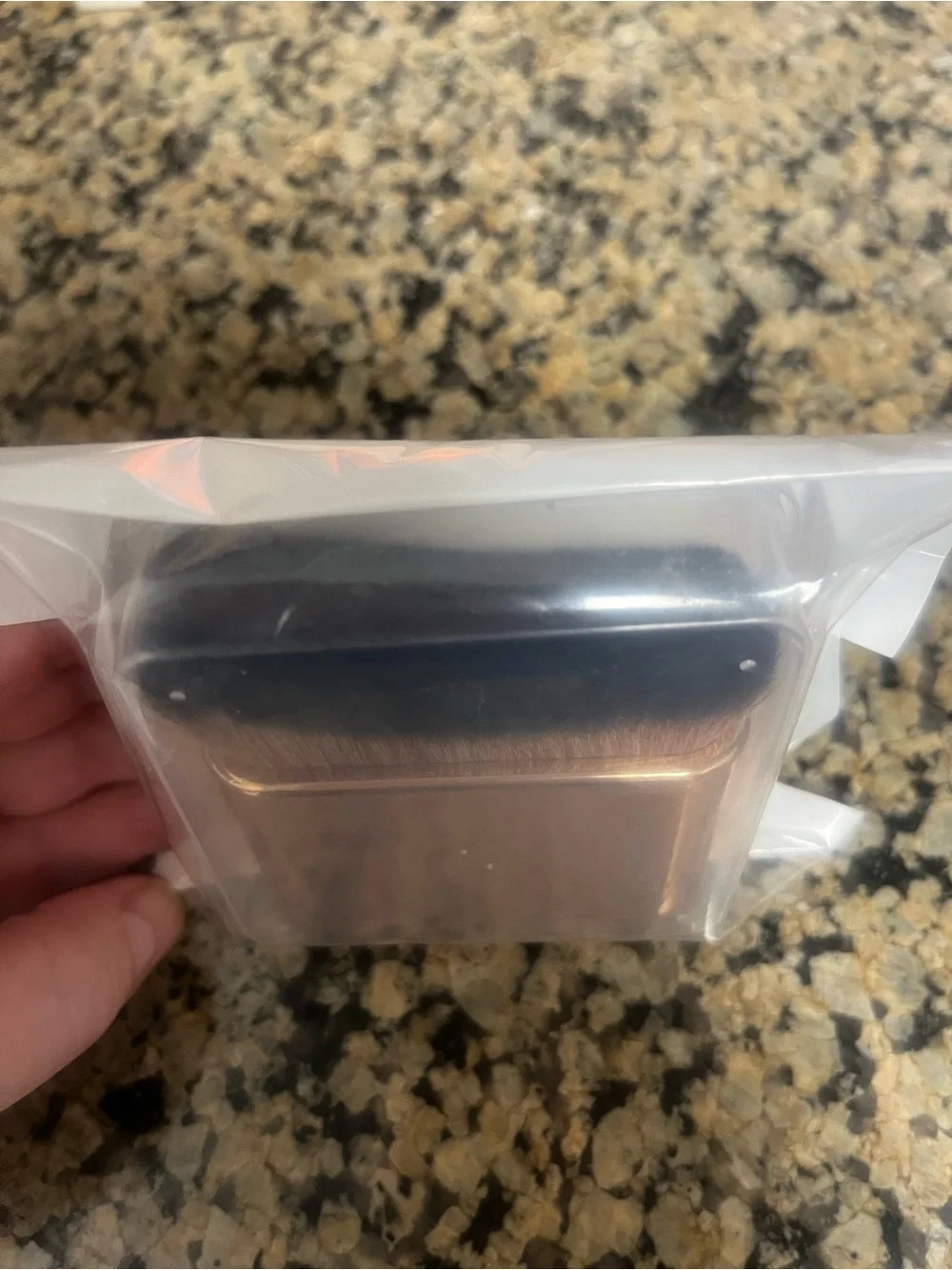 Gold Toned Flat Kabuki Brush